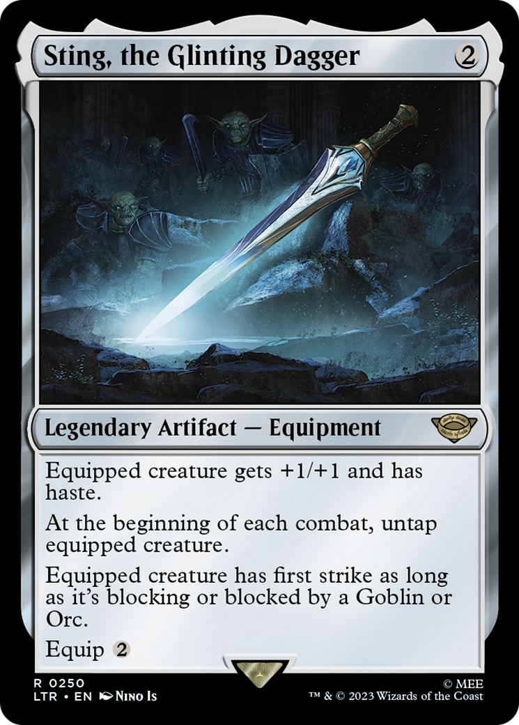 Sting, the Glinting Dagger (LTR-250) [The Lord of the Rings: Tales of Middle-earth] Foil MTG Single Wizards of the Coast