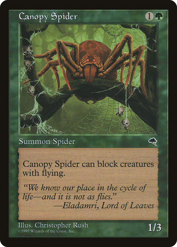 Canopy Spider (TMP-217) [Tempest] MTG Single Wizards of the Coast