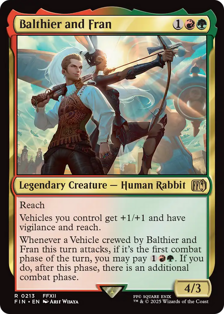 Balthier and Fran (FIN-213) [FINAL FANTASY] Foil MTG Single Wizards of the Coast
