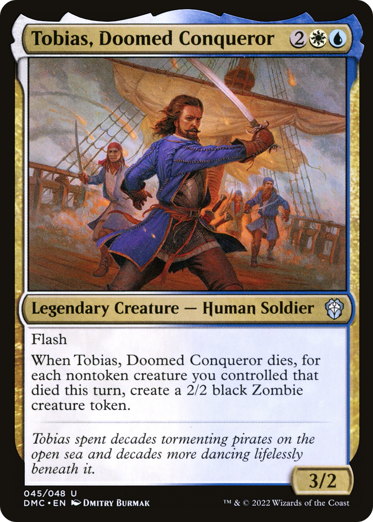 Tobias, Doomed Conqueror (DMC-045) [Dominaria United Commander] MTG Single Wizards of the Coast