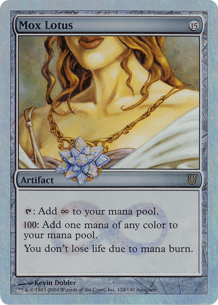 Mox Lotus (Alternate Foil) (UNH-124) [Unhinged] Foil MTG Single Wizards of the Coast