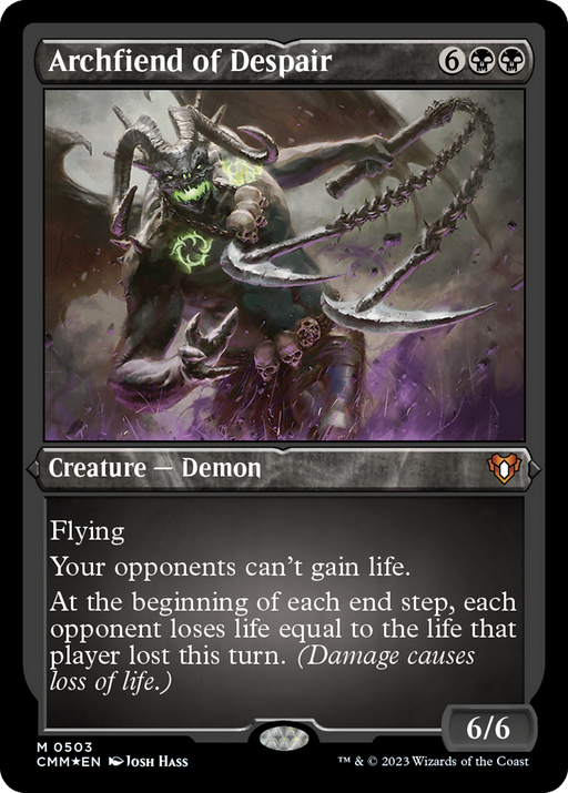 Archfiend of Despair (CMM-503) [Commander Masters] Etched Foil MTG Single Wizards of the Coast