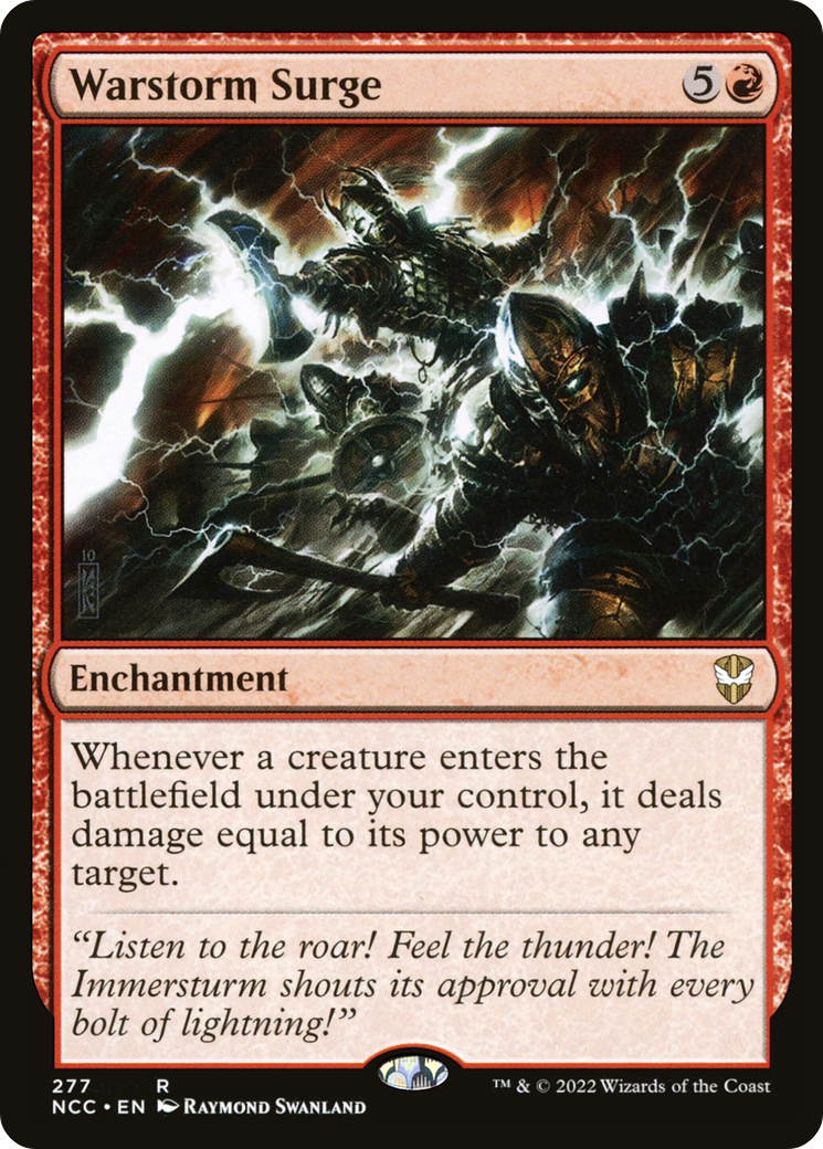 Warstorm Surge (NCC-277) [New Capenna Commander] MTG Single Wizards of the Coast