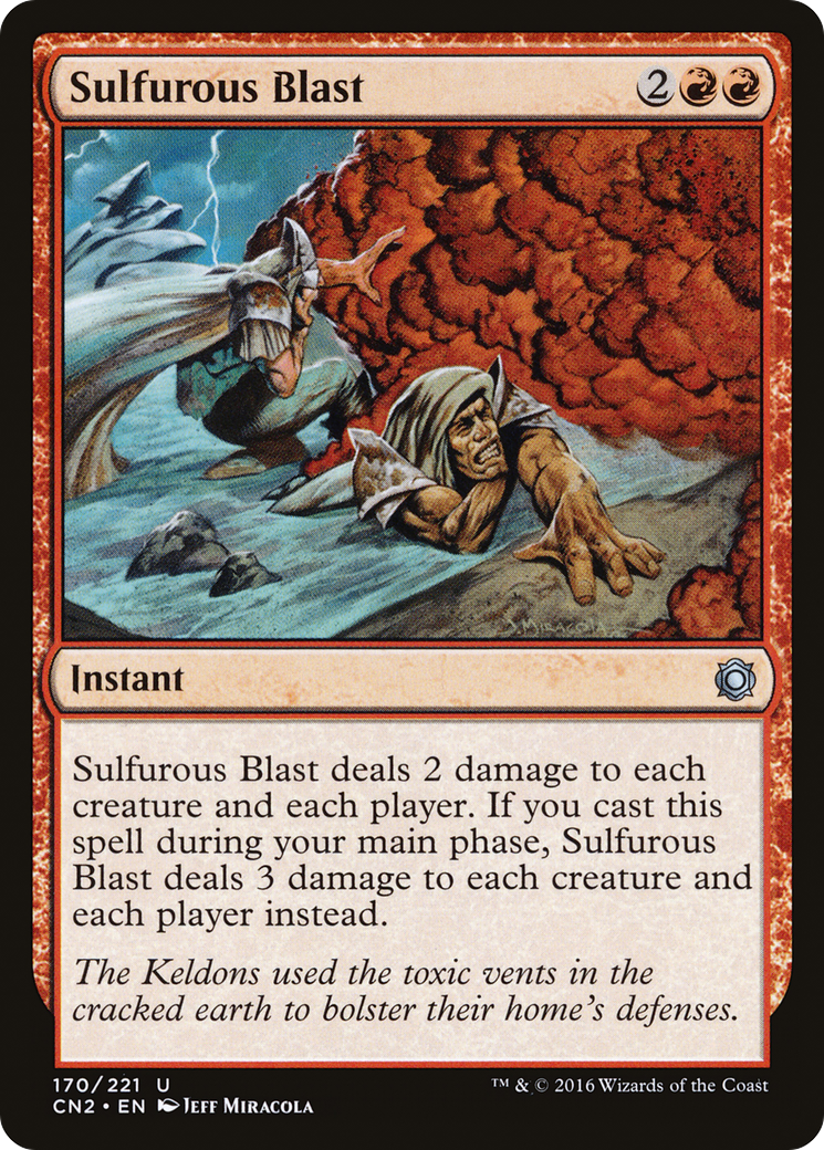 Sulfurous Blast (CN2-170) [Conspiracy: Take the Crown] MTG Single Wizards of the Coast