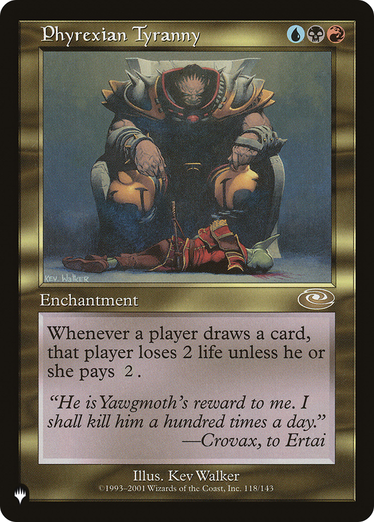 Phyrexian Tyranny (LIST-118/143) [Mystery Booster] The List MTG Single Wizards of the Coast