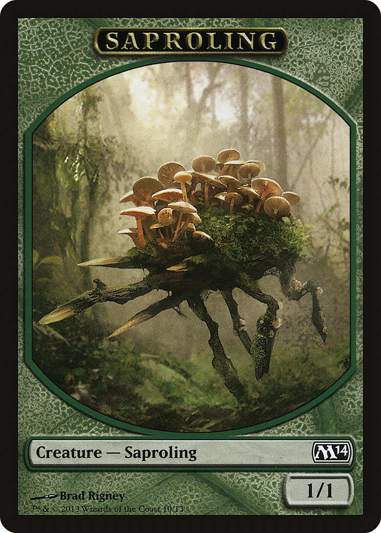 Saproling Token (M14-010) [Tokens] Magic 2014 Tokens MTG Single Wizards of the Coast