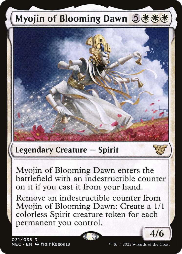 Myojin of Blooming Dawn (NEC-031) [Neon Dynasty Commander] Foil MTG Single Wizards of the Coast