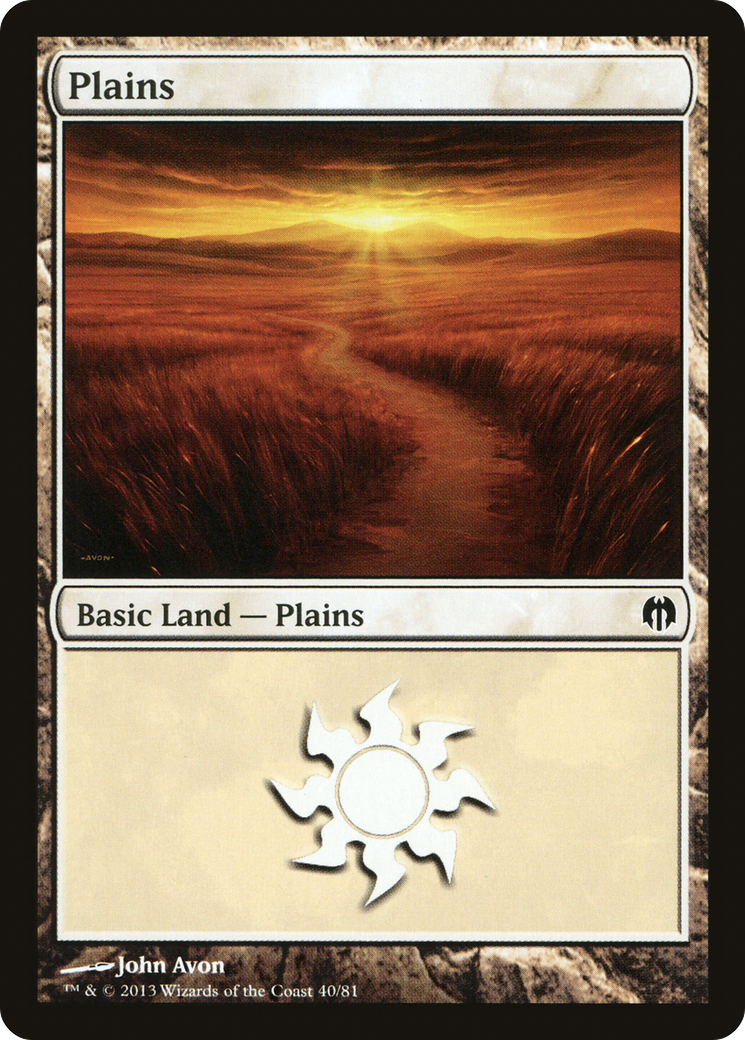 Plains (DDL-040) [Misc] Duel Decks: Heroes vs. Monsters MTG Single Wizards of the Coast