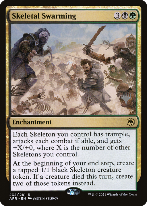 Skeletal Swarming (PPAFR-232) [Adventures in the Forgotten Realms Promos] MTG Single Wizards of the Coast