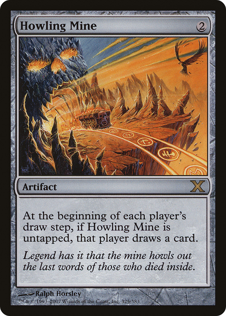 Howling Mine (10E-325) [Tenth Edition] MTG Single Wizards of the Coast