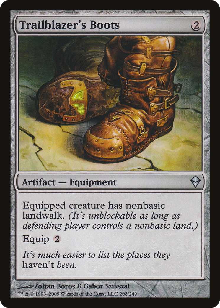 Trailblazer's Boots (ZEN-208) [Zendikar] Foil MTG Single Wizards of the Coast