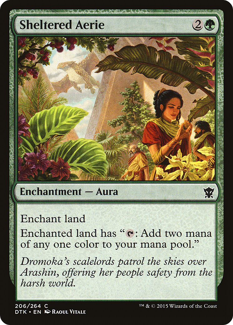 Sheltered Aerie (DTK-206) [Dragons of Tarkir] MTG Single Wizards of the Coast