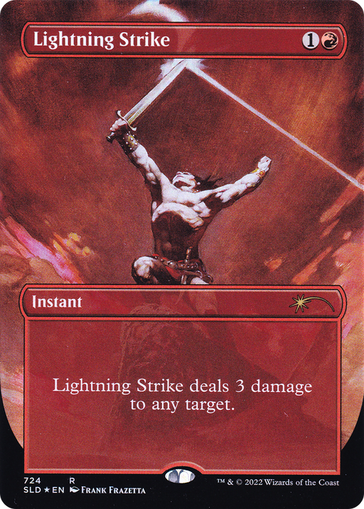 Lightning Strike (SLD-724) [Secret Lair] Drop (Borderless) MTG Single Wizards of the Coast