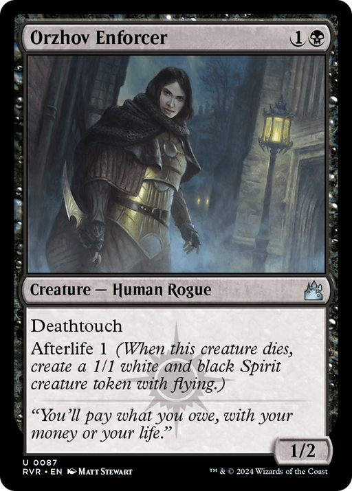 Orzhov Enforcer (RVR-087) [Ravnica Remastered] Foil MTG Single Wizards of the Coast