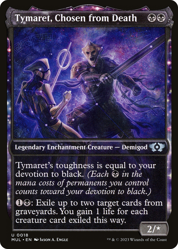 Tymaret, Chosen from Death (MUL-018) [Multiverse Legends] (Showcase) Foil MTG Single Wizards of the Coast