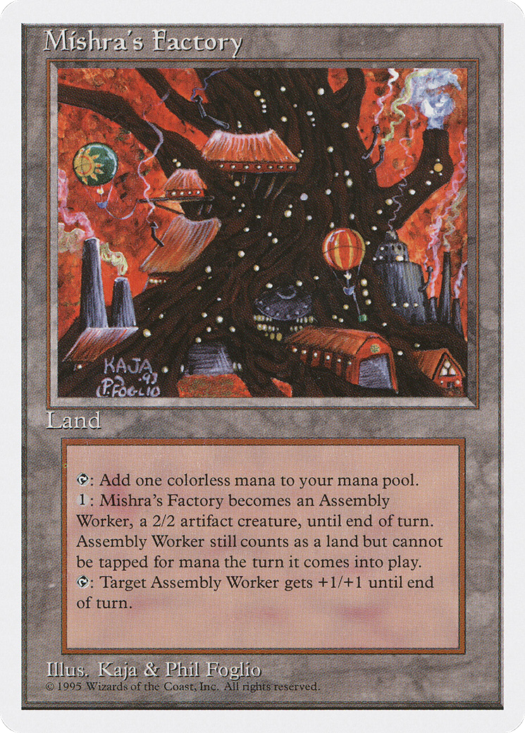 Mishra's Factory (4ED-361) [Fourth Edition] MTG Single Wizards of the Coast