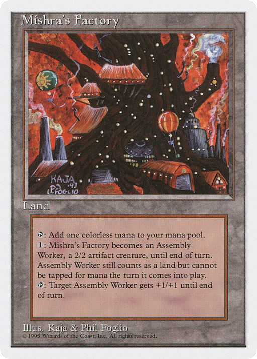 Mishra's Factory (4ED-361) [Fourth Edition] MTG Single Wizards of the Coast