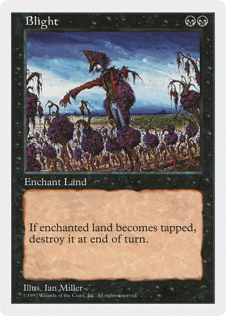 Blight (5ED-144) [Fifth Edition] MTG Single Wizards of the Coast