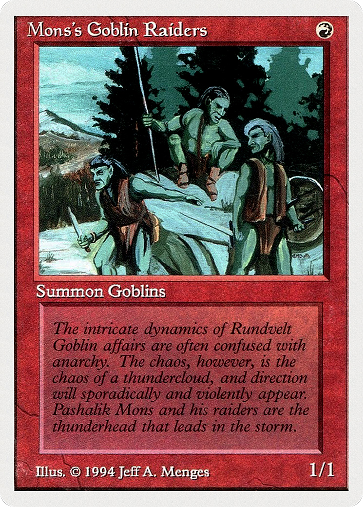 Mons's Goblin Raiders (SUM-167) [Misc] Summer Magic / Edgar MTG Single Wizards of the Coast