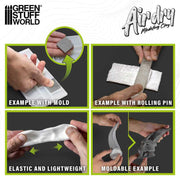 Green Stuff World: Air Dry Foam Modelling Clay 250g - White Model Tools & Glue Green Stuff World