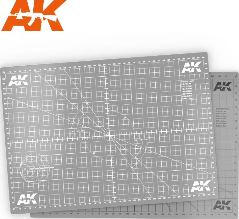 AK Interactive: Cutting Mat A3 Model Paints AK INTERACTIVE