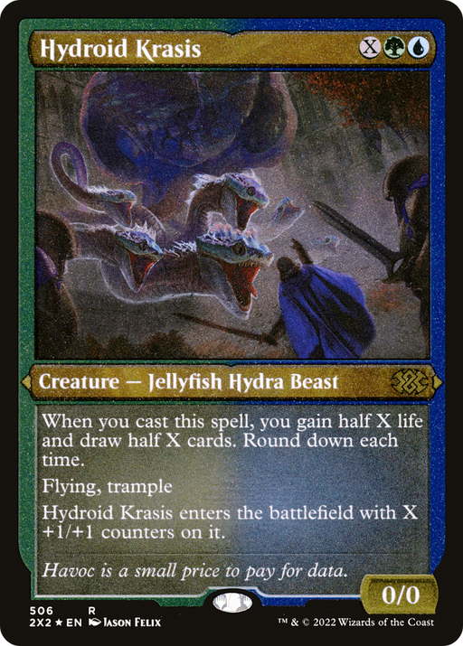 Hydroid Krasis (Foil Etched) (2X2-506) [Double Masters 2022] Foil MTG Single Wizards of the Coast