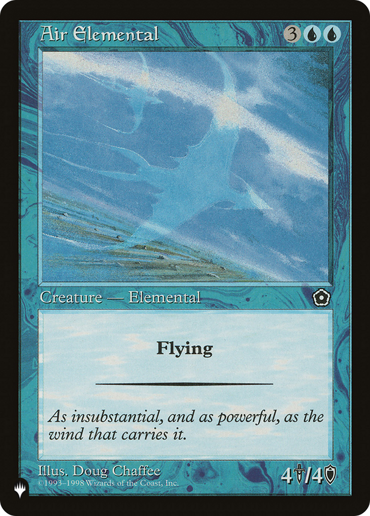 Air Elemental (LIST-P02-31) [Mystery Booster] The List MTG Single Wizards of the Coast