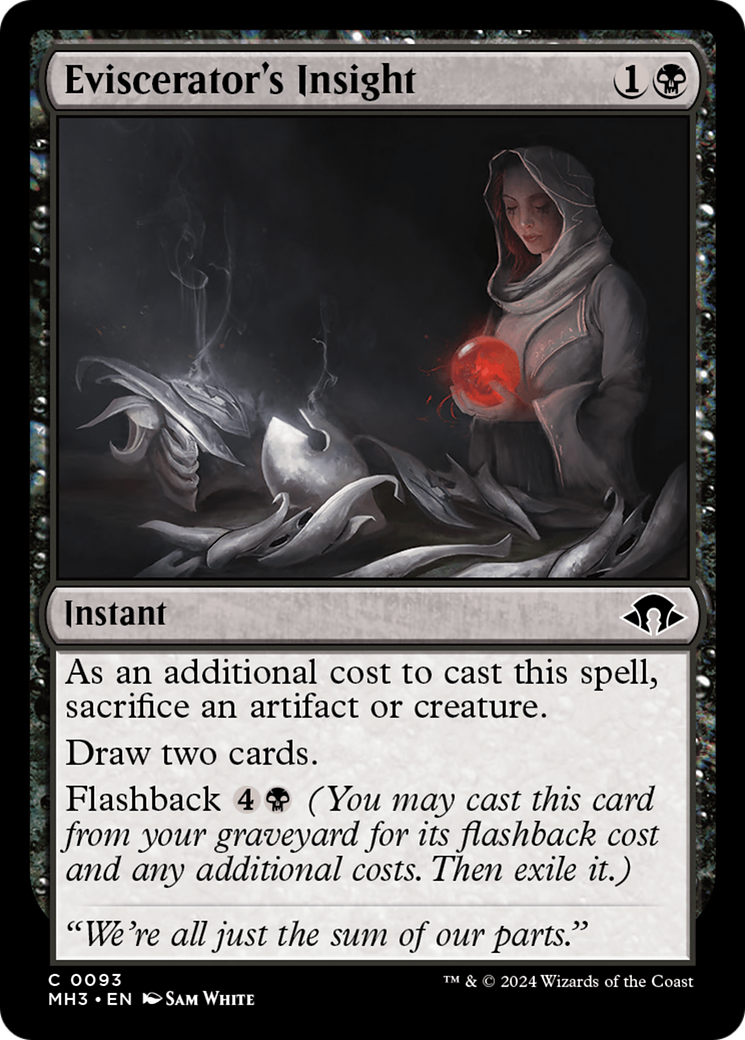 Eviscerator's Insight (MH3-093) [Modern Horizons 3] Foil MTG Single Wizards of the Coast