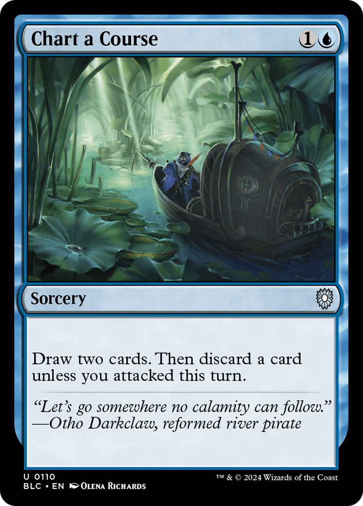 Chart a Course (BLC-110) [Bloomburrow Commander] MTG Single Wizards of the Coast