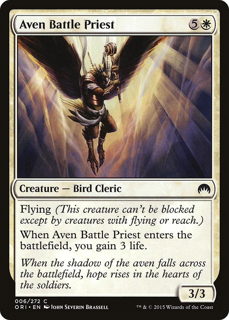 Aven Battle Priest (ORI-006) [Magic Origins] MTG Single Wizards of the Coast