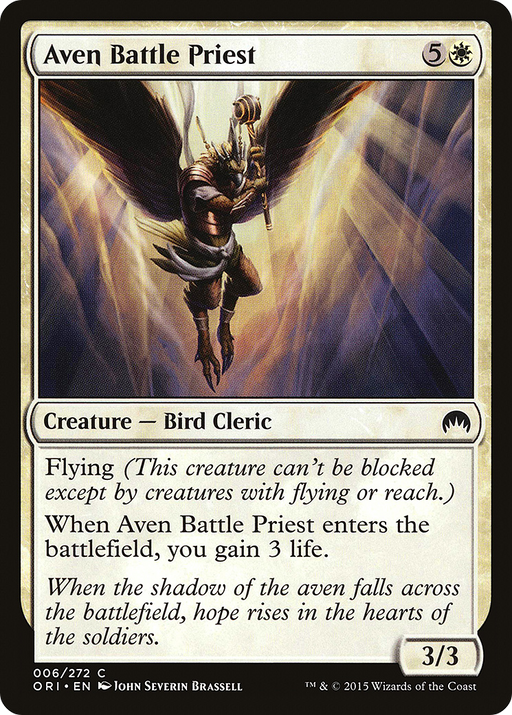 Aven Battle Priest (ORI-006) [Magic Origins] MTG Single Wizards of the Coast