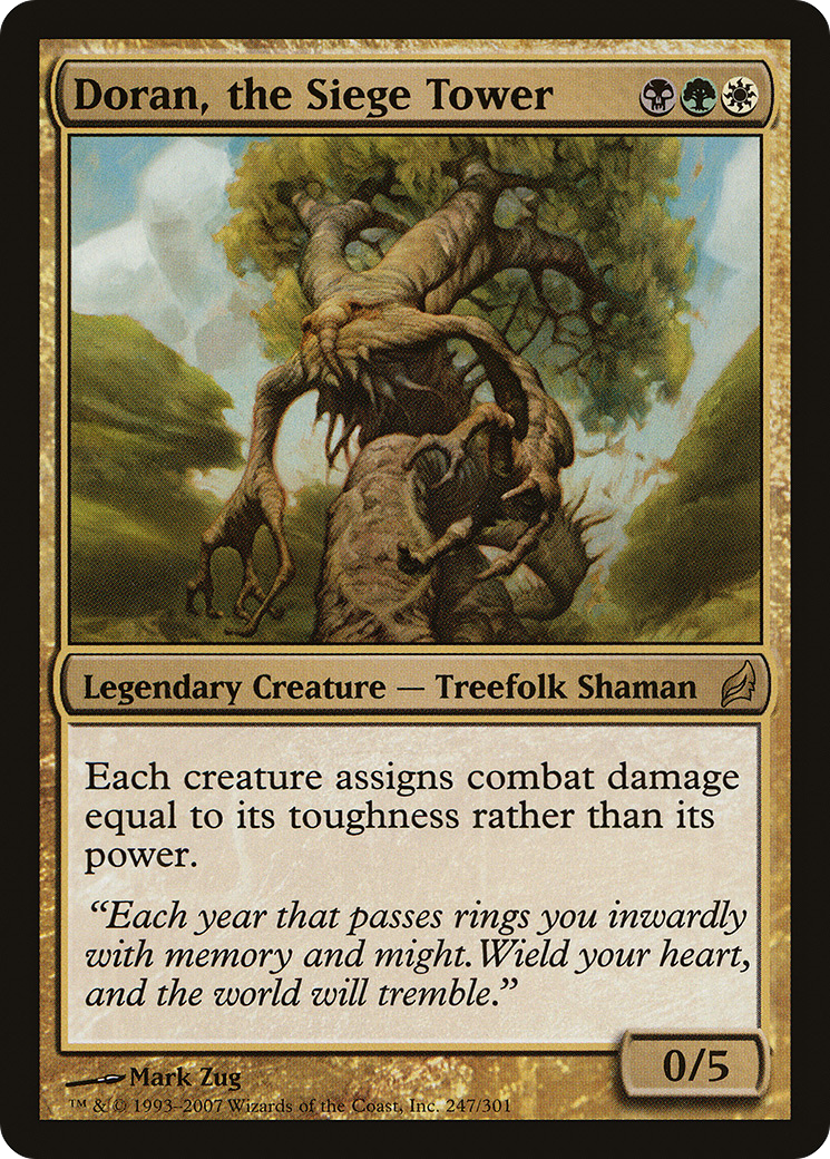 Doran, the Siege Tower (LRW-247) [Lorwyn] Foil MTG Single Wizards of the Coast