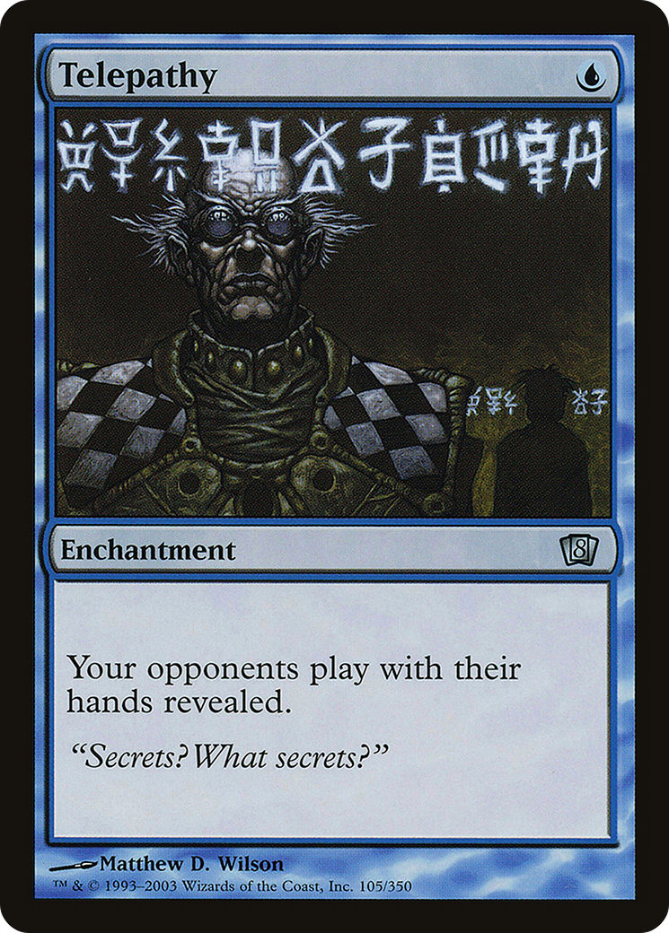 Telepathy (8ED-105) [8th Edition] MTG Single Wizards of the Coast