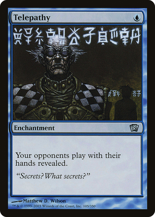 Telepathy (8ED-105) [8th Edition] Foil MTG Single Wizards of the Coast
