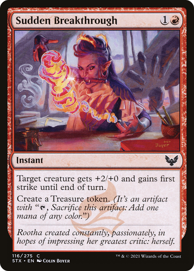 Sudden Breakthrough (STX-116) [Strixhaven: School of Mages] Foil MTG Single Wizards of the Coast
