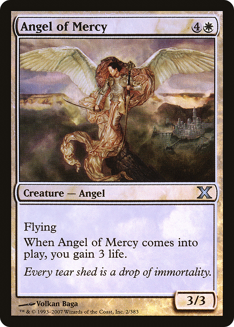 Angel of Mercy (10E-02★) [Tenth Edition] Foil MTG Single Wizards of the Coast