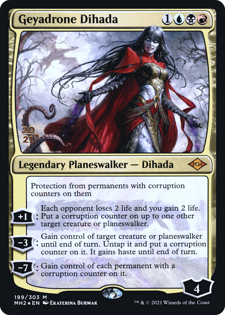 Geyadrone Dihada (PRE-199) [Modern Horizons 2 Promos] Foil MTG Single Wizards of the Coast