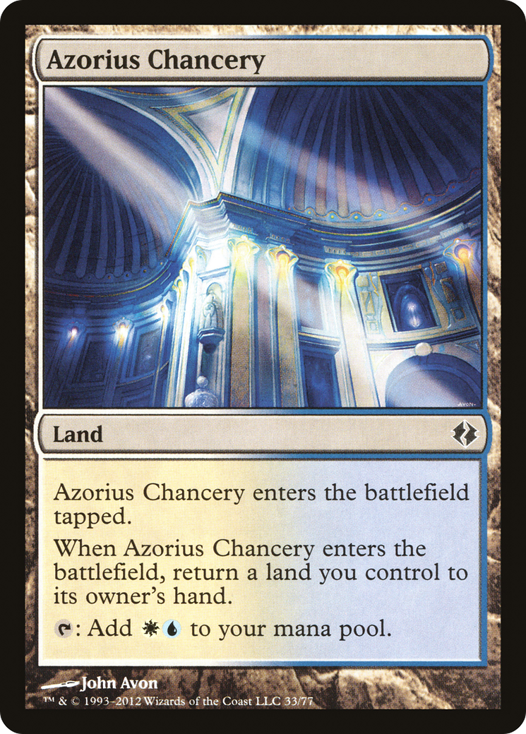 Azorius Chancery (DDI-033) [Misc] Duel Decks: Venser vs. Koth MTG Single Wizards of the Coast