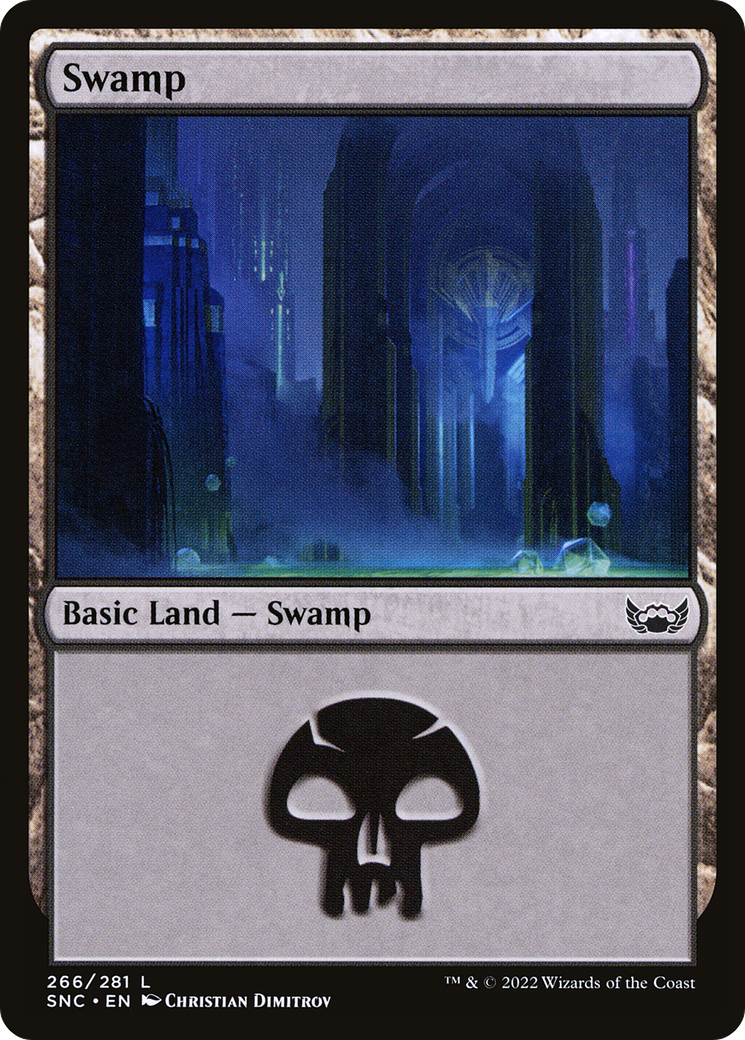 Swamp (266) (SNC-266) [Streets of New Capenna] MTG Single Wizards of the Coast