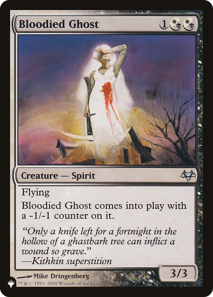 Bloodied Ghost (LIST-EVE-83) [Mystery Booster] The List MTG Single Wizards of the Coast
