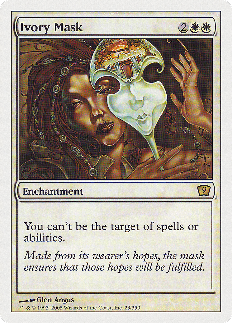Ivory Mask (9ED-023) [Ninth Edition] MTG Single Wizards of the Coast