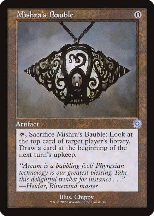 Mishra's Bauble (BRR-034) [The Brothers' War Retro Artifacts] Foil MTG Single Wizards of the Coast