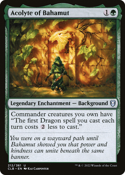 Acolyte of Bahamut (CLB-212) [Commander Legends: Battle for Baldur's Gate] Foil MTG Single Wizards of the Coast