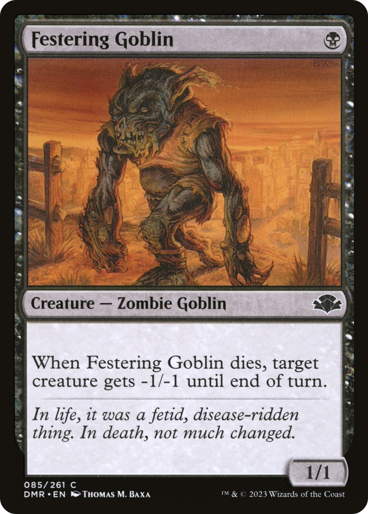 Festering Goblin (DMR-085) [Dominaria Remastered] MTG Single Wizards of the Coast