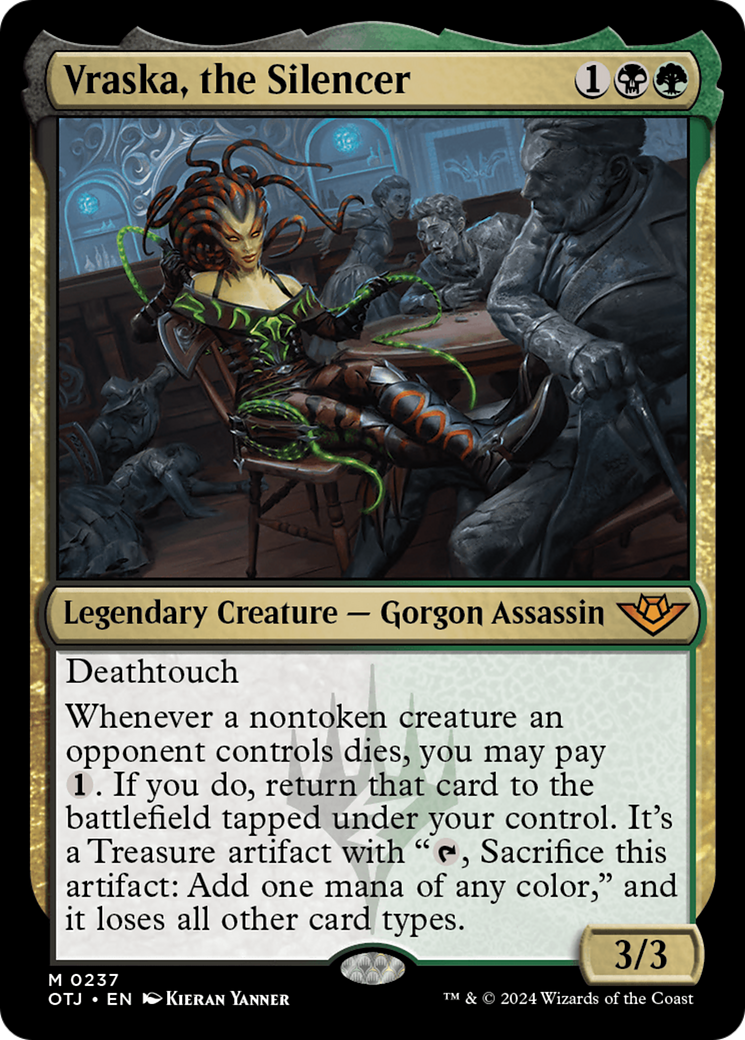 Vraska, the Silencer (OTJ-237) [Outlaws of Thunder Junction] Foil MTG Single Wizards of the Coast