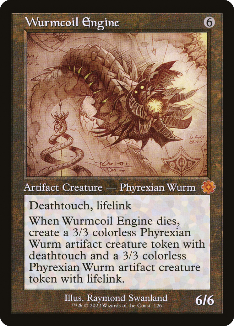 Wurmcoil Engine (Schematic) (BRR-126) [The Brothers' War Retro Artifacts] MTG Single Wizards of the Coast