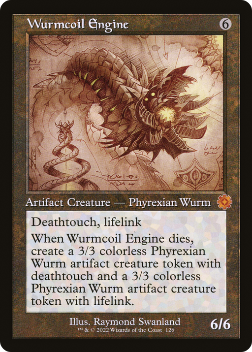 Wurmcoil Engine (Schematic) (BRR-126) [The Brothers' War Retro Artifacts] MTG Single Wizards of the Coast