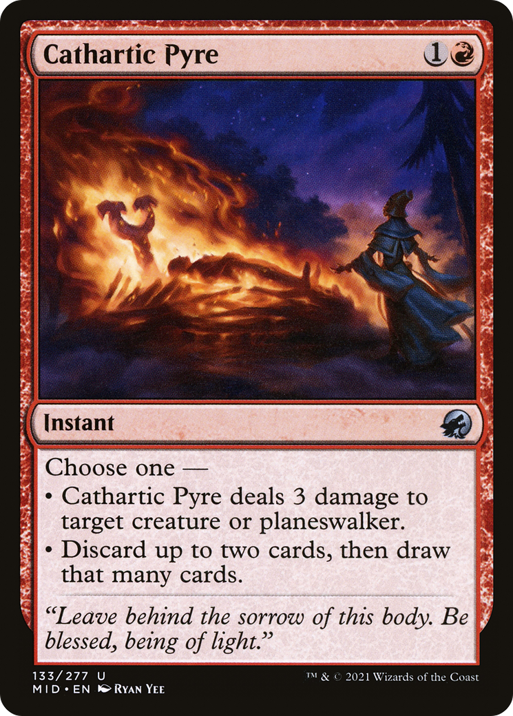 Cathartic Pyre (MID-133) [Innistrad: Midnight Hunt] MTG Single Wizards of the Coast