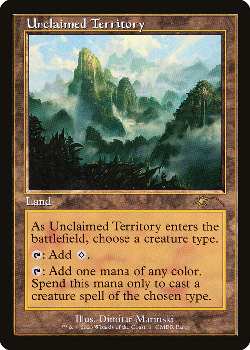 Unclaimed Territory (WPN-001) [Misc] Wizards Play Network 2023 MTG Single Wizards of the Coast