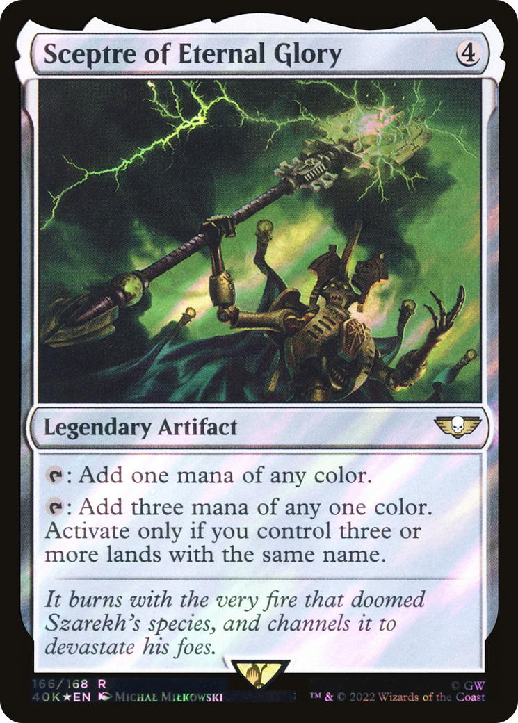 Sceptre of Eternal Glory (40K-166★) [Warhammer 40,000 Commander] Foil MTG Single Wizards of the Coast